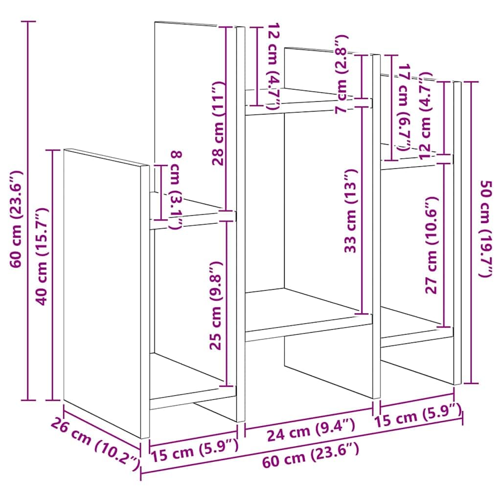 Armadio laterale in legno anticato, 60 x 26 x 60 cm, in legno