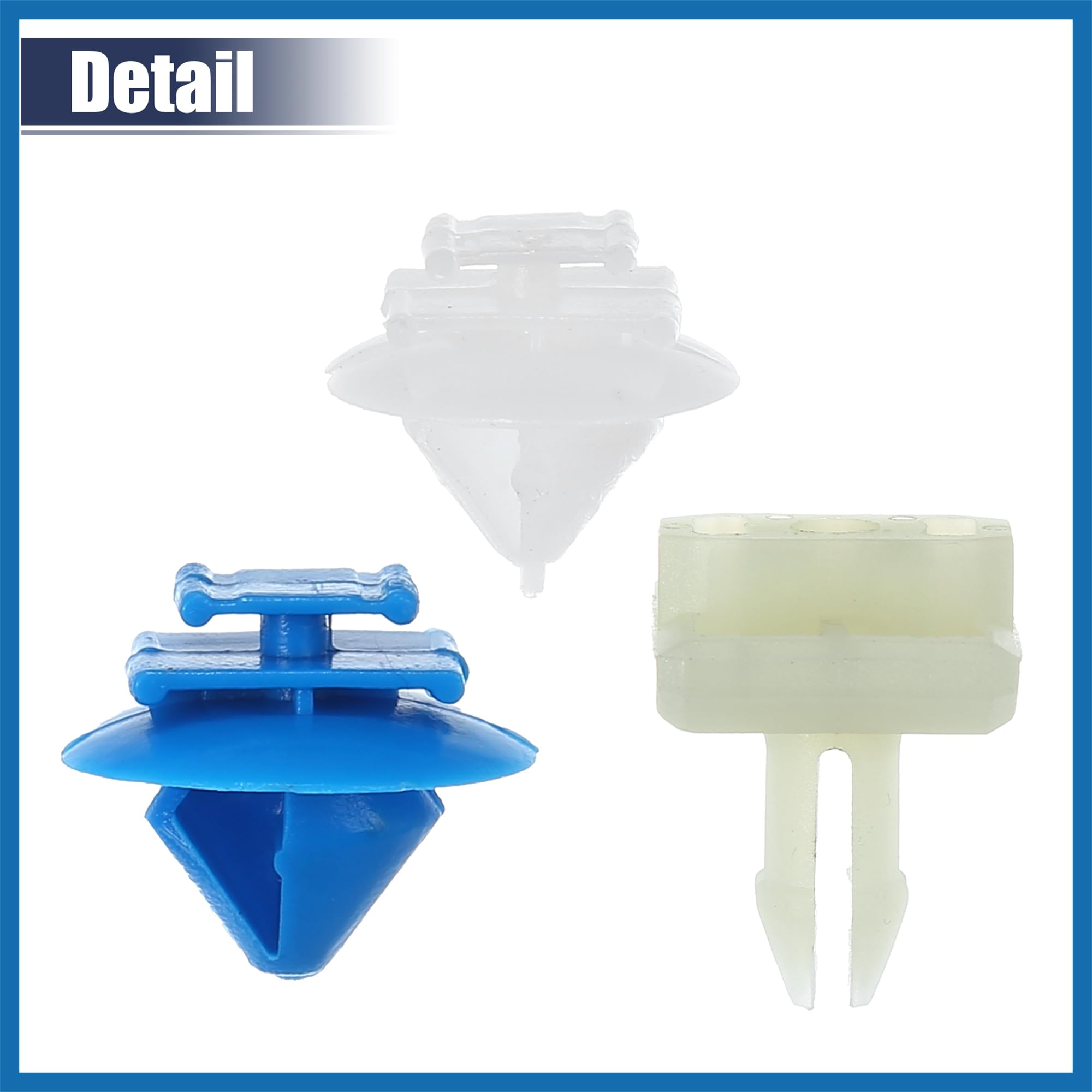 ABSOPRO Auto Gonna Fissaggio Clip Set 10pz Bianco per Citroen DS3