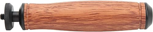 Miniatura 6 de Mango de madera para cámara, agujero universal de tornillos de 1/4 pulgadas, diseño de madera de pera, para cámara, lámpara de video LED, teléfono