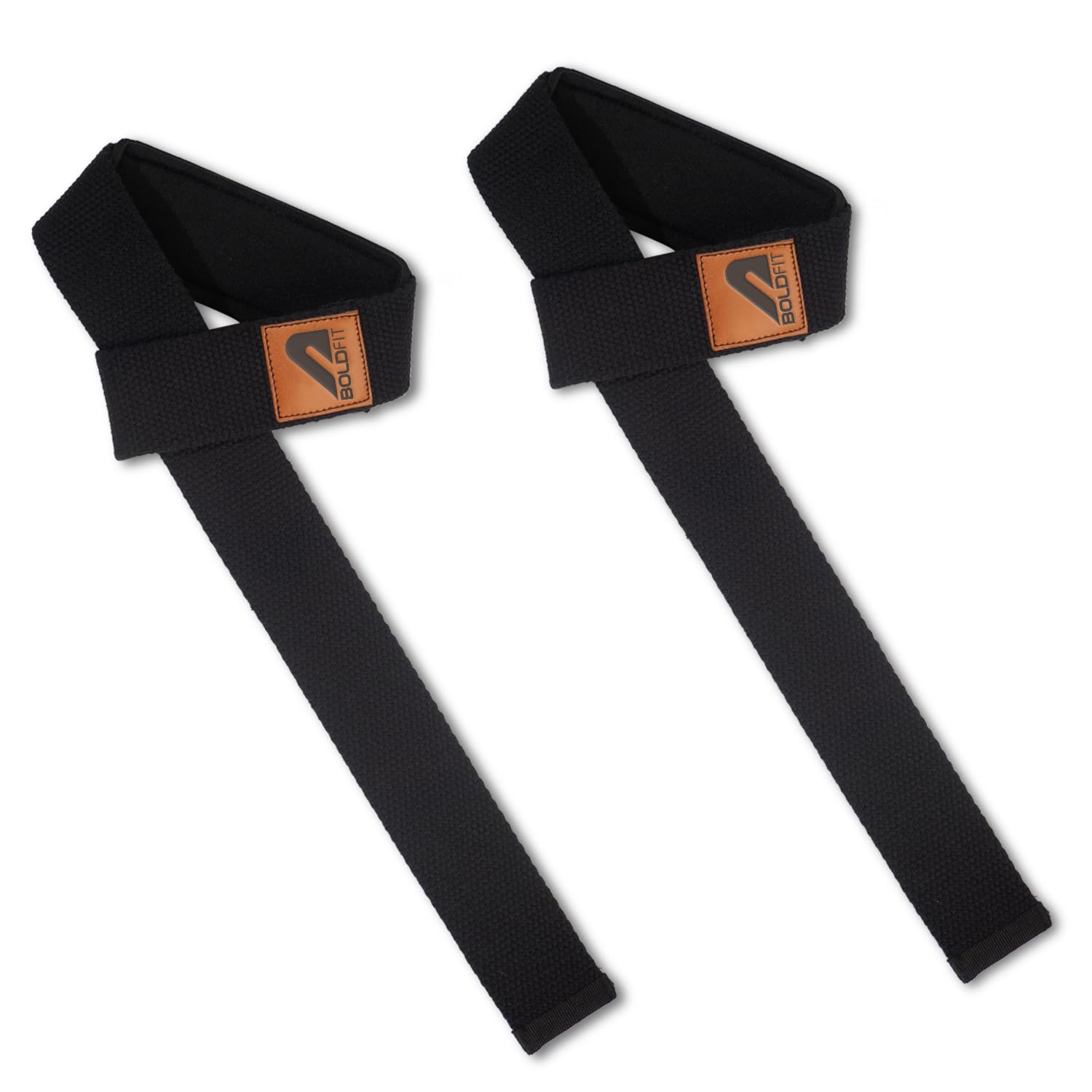 Boldfit Weight Lifting Straps Wrist Supporter for Gym Training, Deadlift Grip Heavy Workout Accessory for Men & Women, Strength Training Weightlifting Strap - 1 Pair - Black Product Image 1