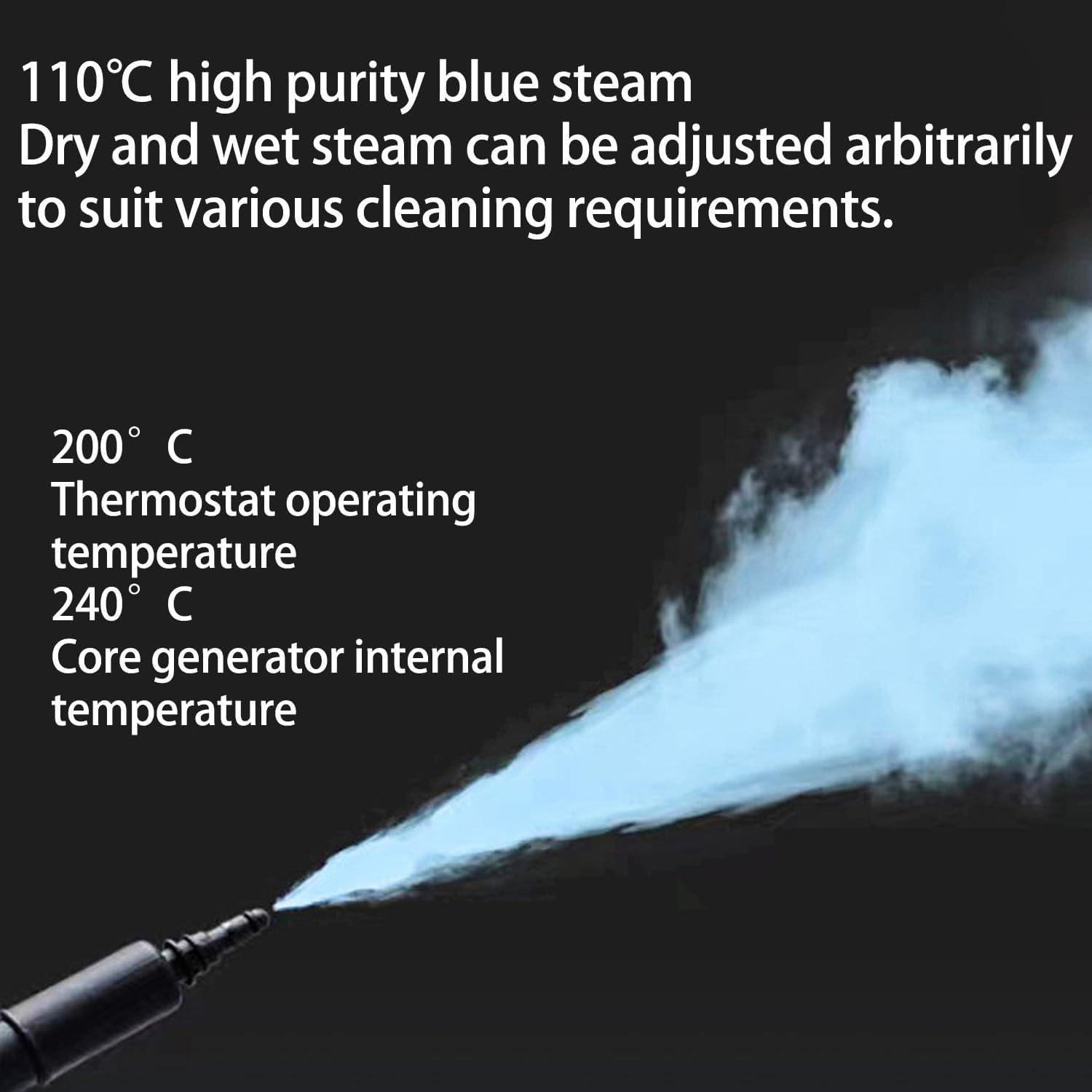 Limpiador a vapor, potente fregona multiusos de 1800 W con tanque de 2 litros y 6 accesorios para el hogar, suelo, alfombra, cocina, azulejos, sofá, coche, tratamiento de chinches