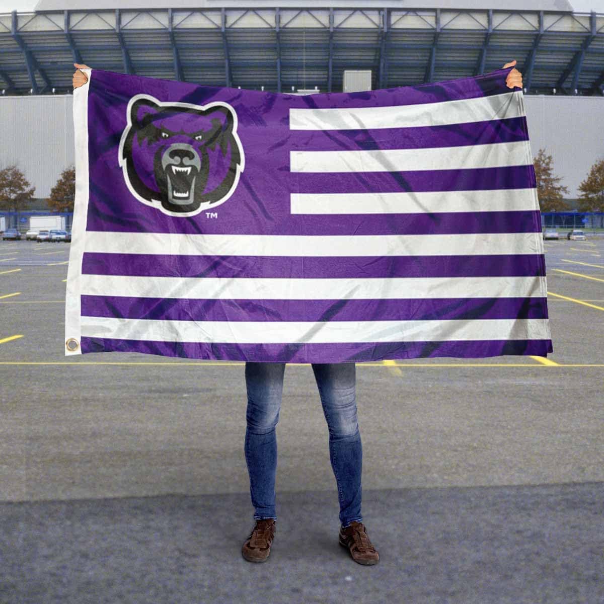 Central Arkansas Bears Stars and Stripes Nation Flag - Image 5
