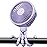 GUSGU Stroller Fan Clip on for Baby, Flexible Tripod & Rechargeable Battery, Small Personal Fan, Mini Portable Fan for Travel, Handheld, Car (Purple)
