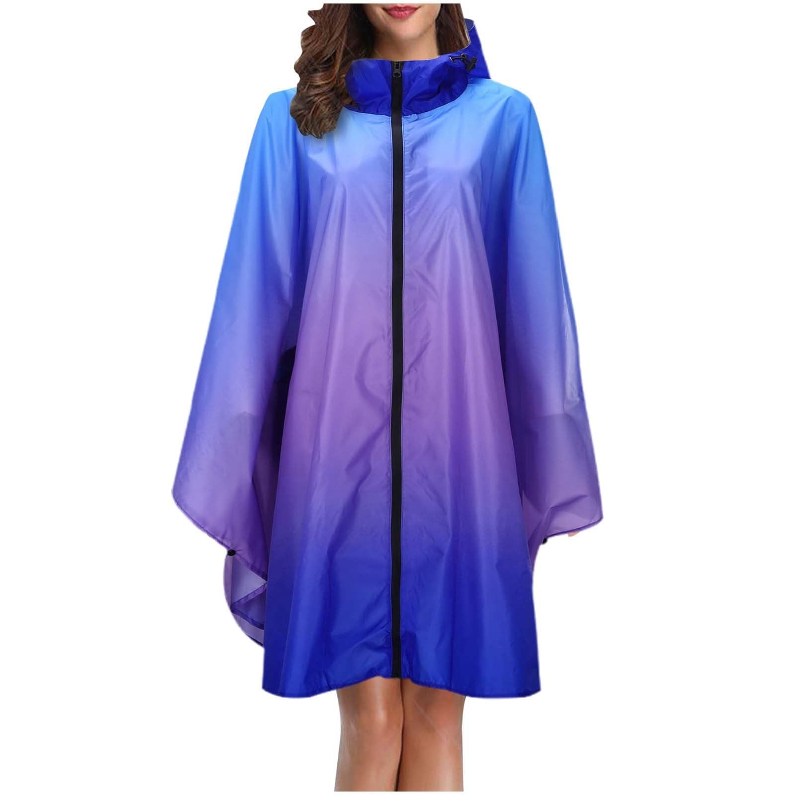 Poncho de pluie imperméable et réutilisable à fermeture éclair avec capuche - 8