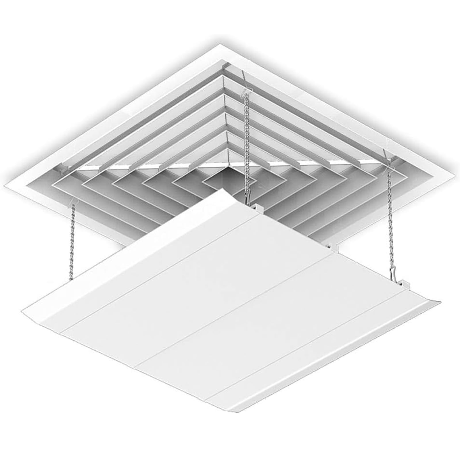 Klimaanlagen Deflektor Für Decken Zentralklimaanlage, Verhindert, DASS Luft Direkt Auf Menschen Bläst, Einfache Installation,60x60cm