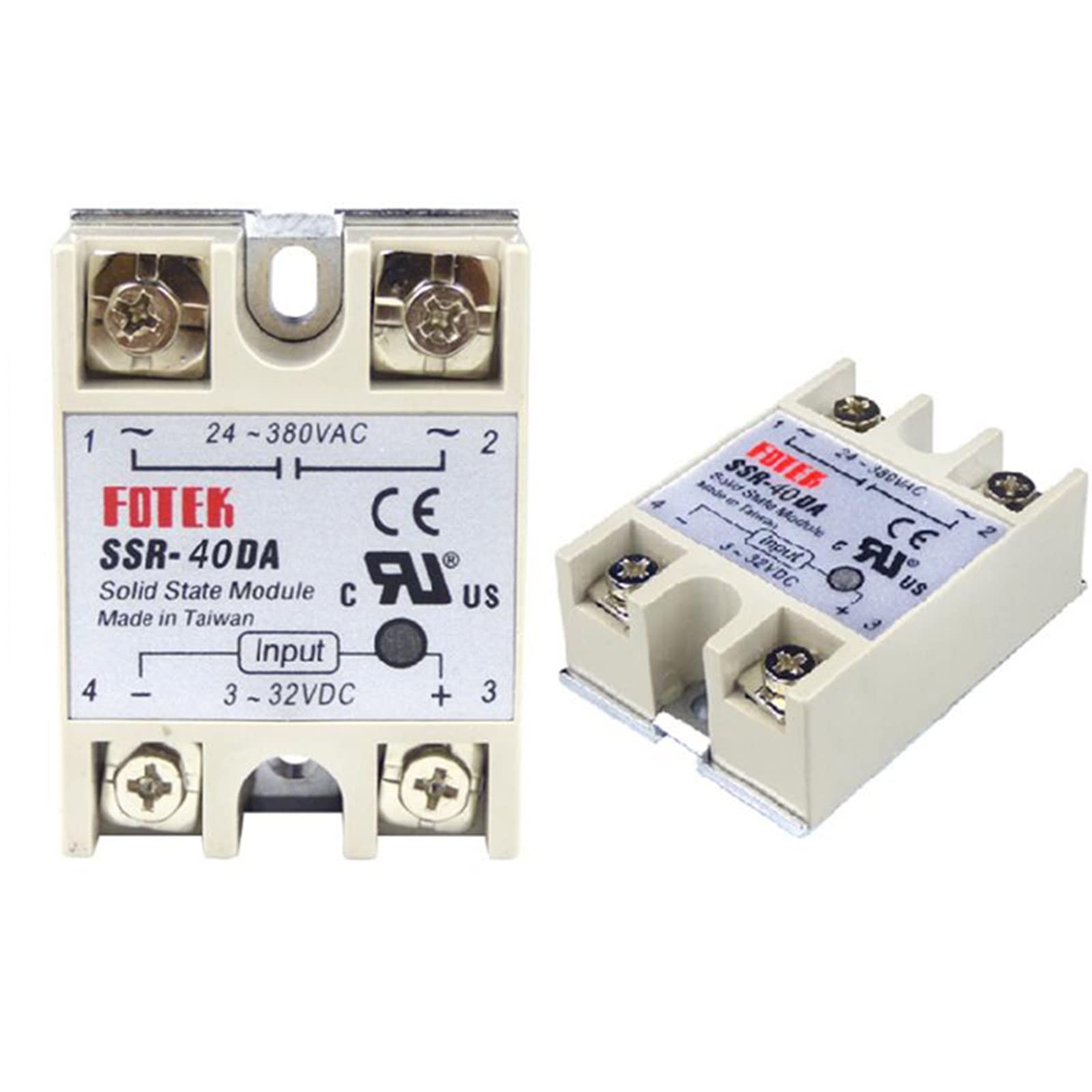 Relé de Estado sólido de CC a CA SSR 40DA 24V-380V 40A SSR-40DA Relé de Estado sólido