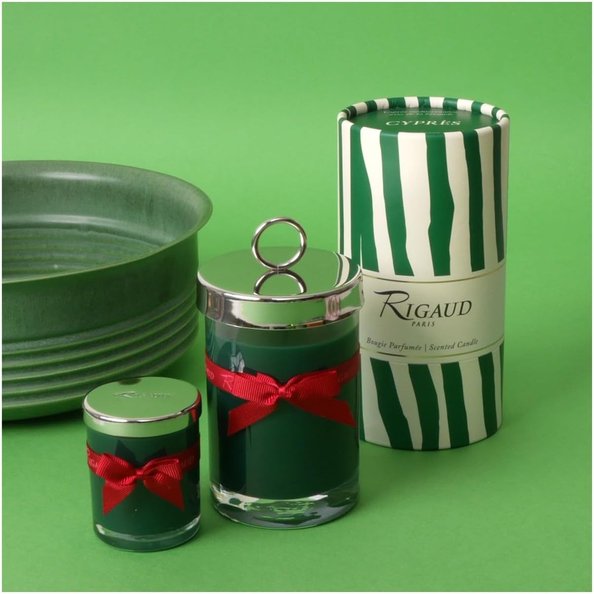 Rigaud Cypres Large Scented Candle – 230g, Made in France