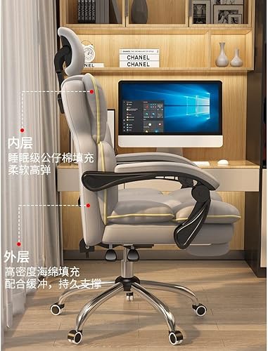 Miniatura 9 de Silla de computadora para niños y niñas pueden ajustar la silla de juegos en vivo silla de jefe silla de oficina giratoria perezosa