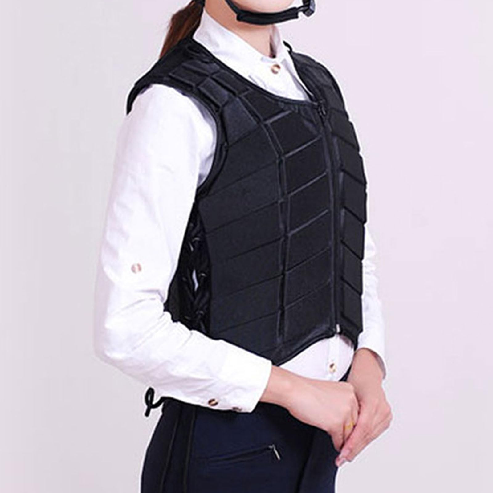 Gilet Equestre,Gilet da Equitazione,Gilet da Equitazione per Bambino,Gilet da Equitazione Protezione Equestre,Smorzamento,Comodo e Aderente,per la Schiena Equipaggiamento