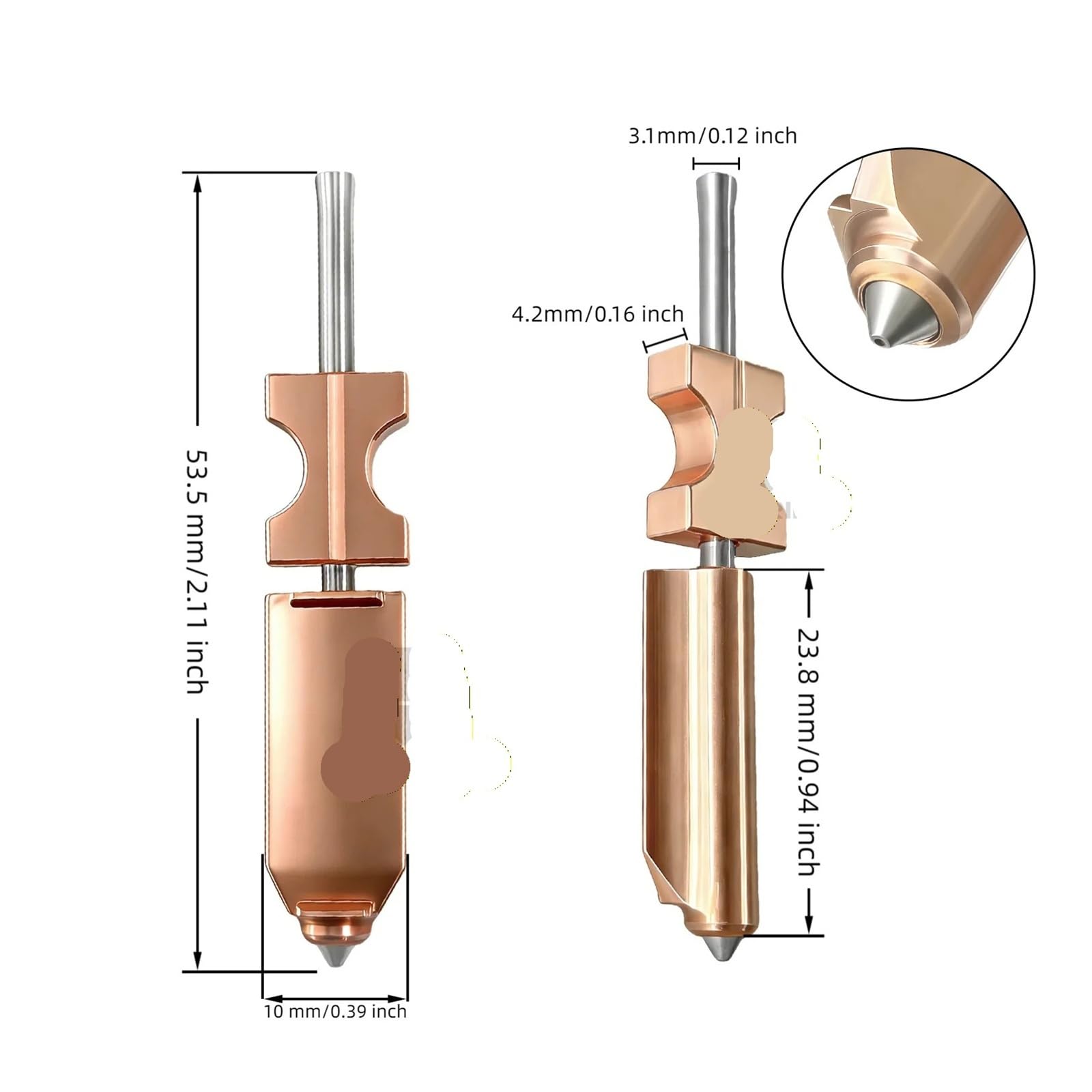 Compatible con FLASHFORGE, kit de boquillas 4 piezas 0,25-0,8 mm AD5X | Acero endurecido, alto flujo, desmontaje rápido, 0,25-0,8 mm, for AD5X, duradero(4466-Nozzle)