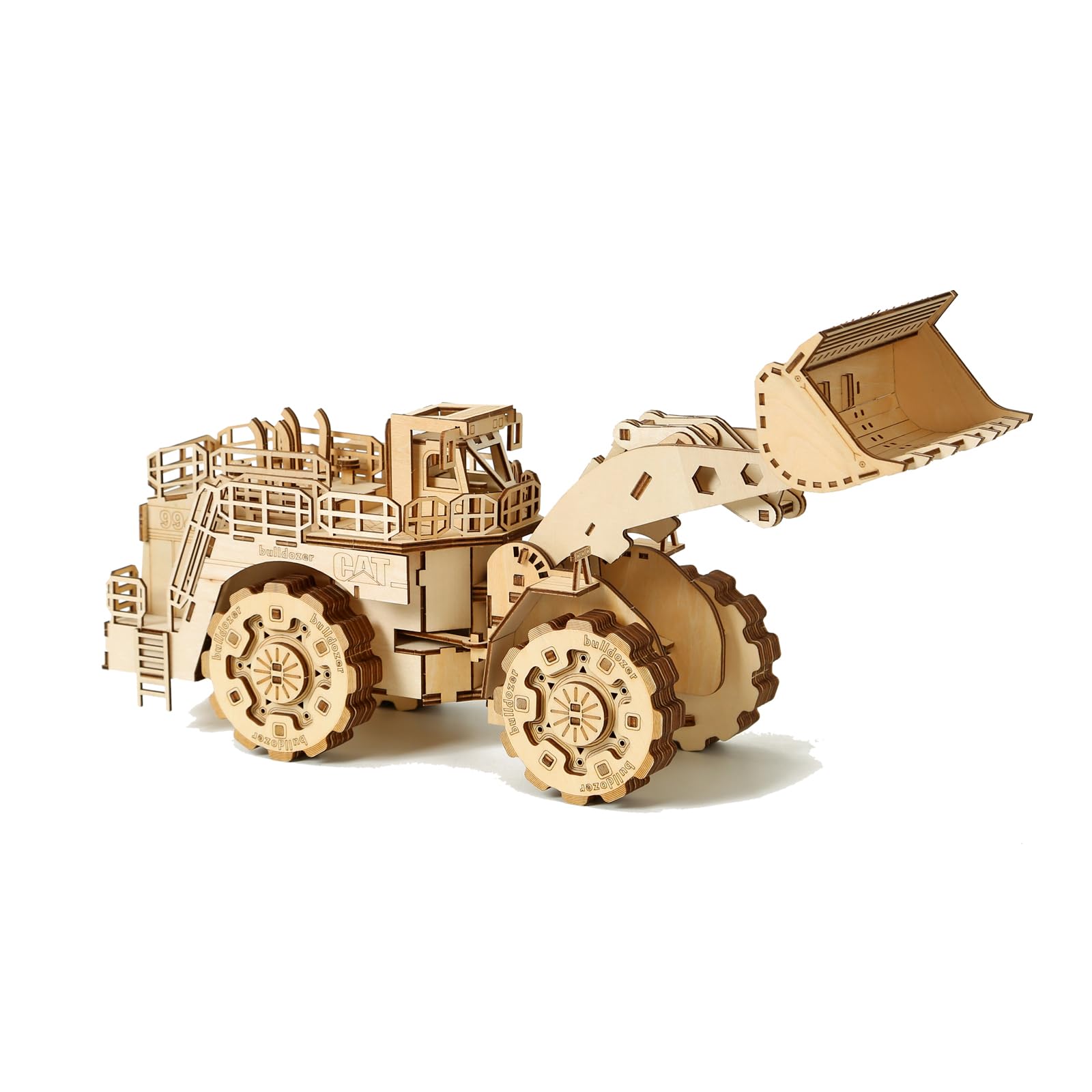 3D Puzzle Modellbausatz Holz Gabelstapler Erwachsene, Vintage Holzbausatz 3D Puzzle, DIY Gabelstapler 3D Holzbausatz Heimdekoration Desktop Spielzeug Erwachsene und Kinder