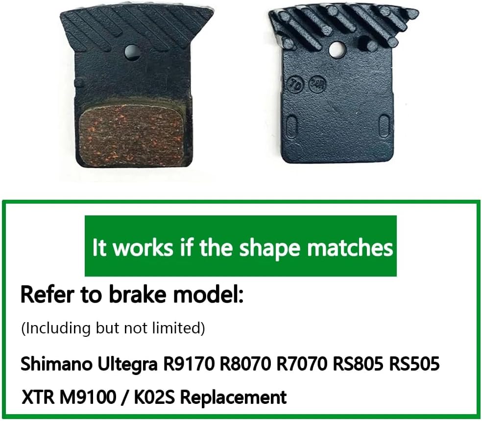 4pcs Bicycle Resin Brake Pad Road Bike Brake Pads for Shimano L03A Ultegra R9170 R8070 R7070 RS805 RS505 XTR M9100 K02S