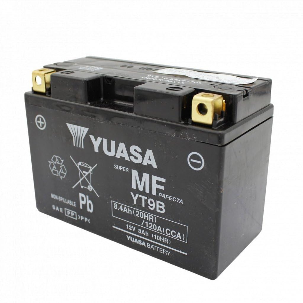 Yuasa batteria yuasa yt9b precaricata sigillata batteria moto convenzionale 12 v capacità affidabile resistente vibrazioni