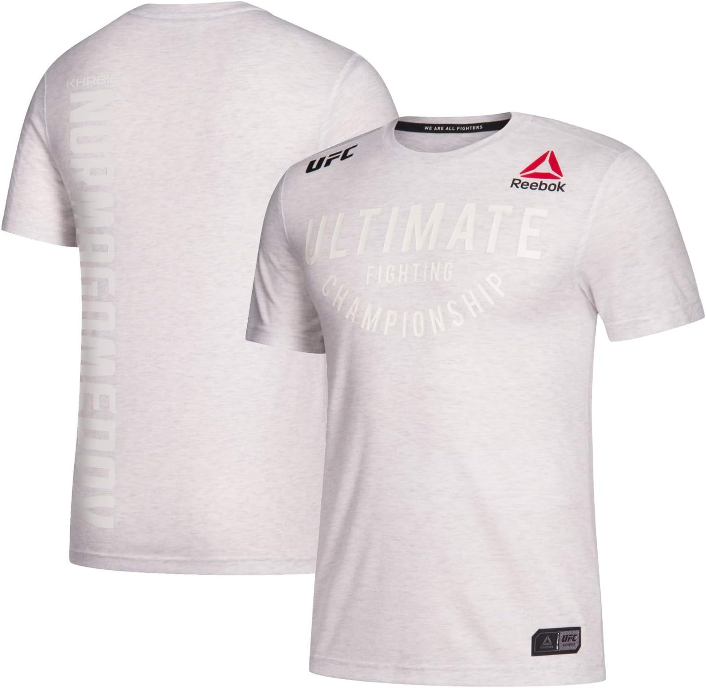 Reebok Khabib Nurmagomedov UFC Men's Chalk White Authentic Fight Night Walkout Jersey