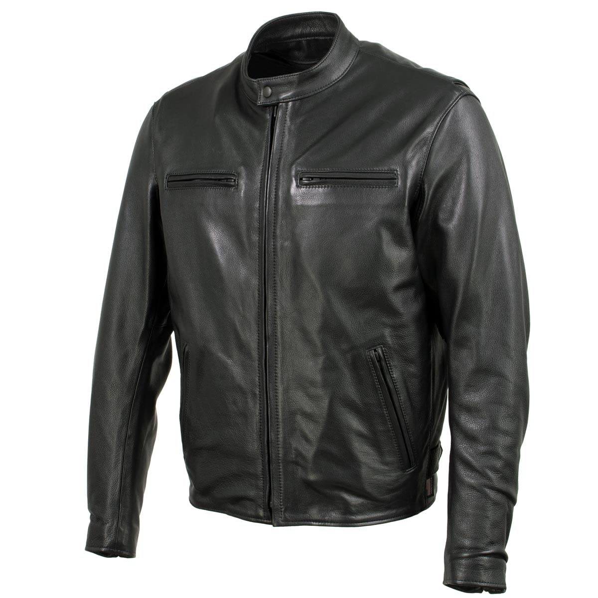 Milwaukee Leather USA MADE MLJKM5001 Mens Black Road Racer Premium Leather Motorcycle Jacket — view 7