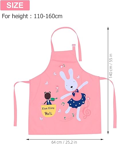 Miniatura 2 de Breathable Apron with Pocket and Sleeves for Painting Baking Cooking Reusable Art Smock for Boys and Ages for Creative Activities and Outdoor Use