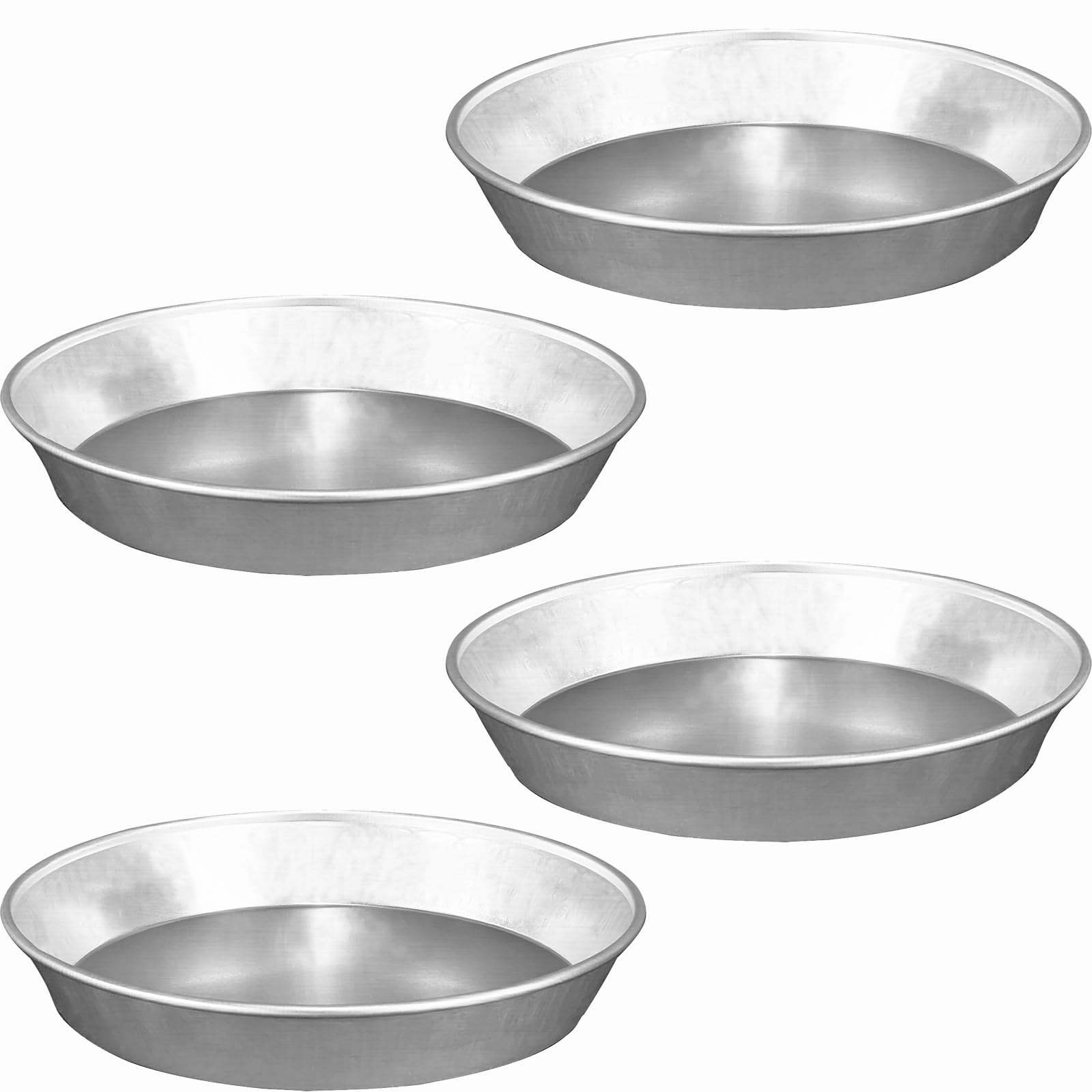 Sicignano | Molde cónico bajo de aluminio 99,5%, varios tamaños de 18 a 32 cm, ideal para tartas, tartas, tartas y pasteles al horno, reutilizable, reciclable (4, 28 cm)