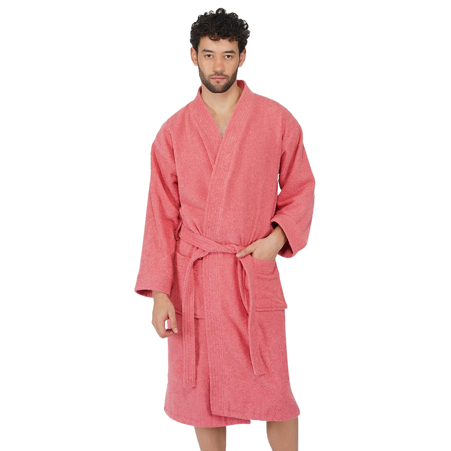 Rangoli 100 Cotton Bathrobe For Men Noble 400 Gsm Bath