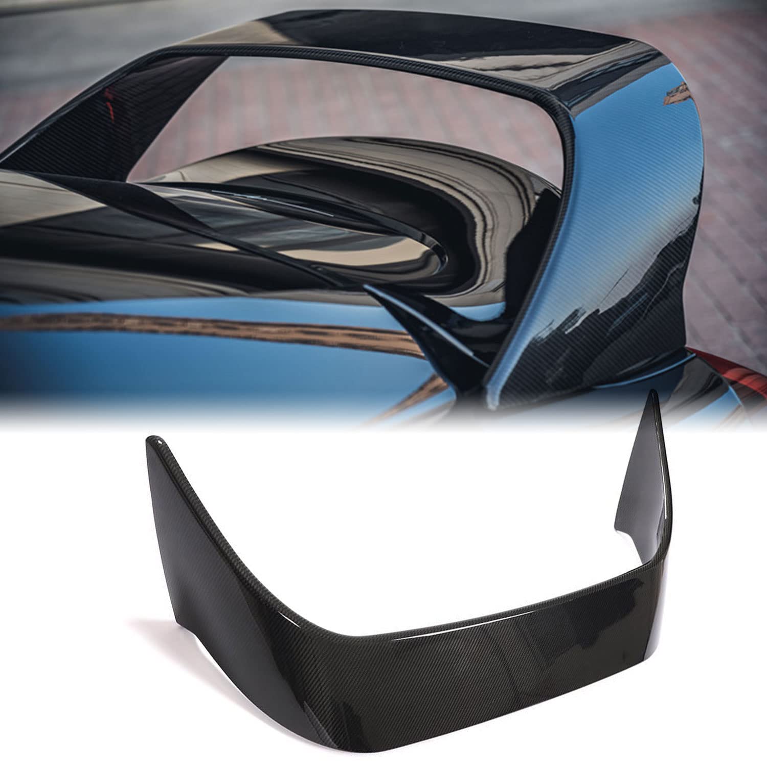 Buy MCARCAR KIT A90 Dry Carbon Fiber Rear Trunk Wing Spoiler Fits for
