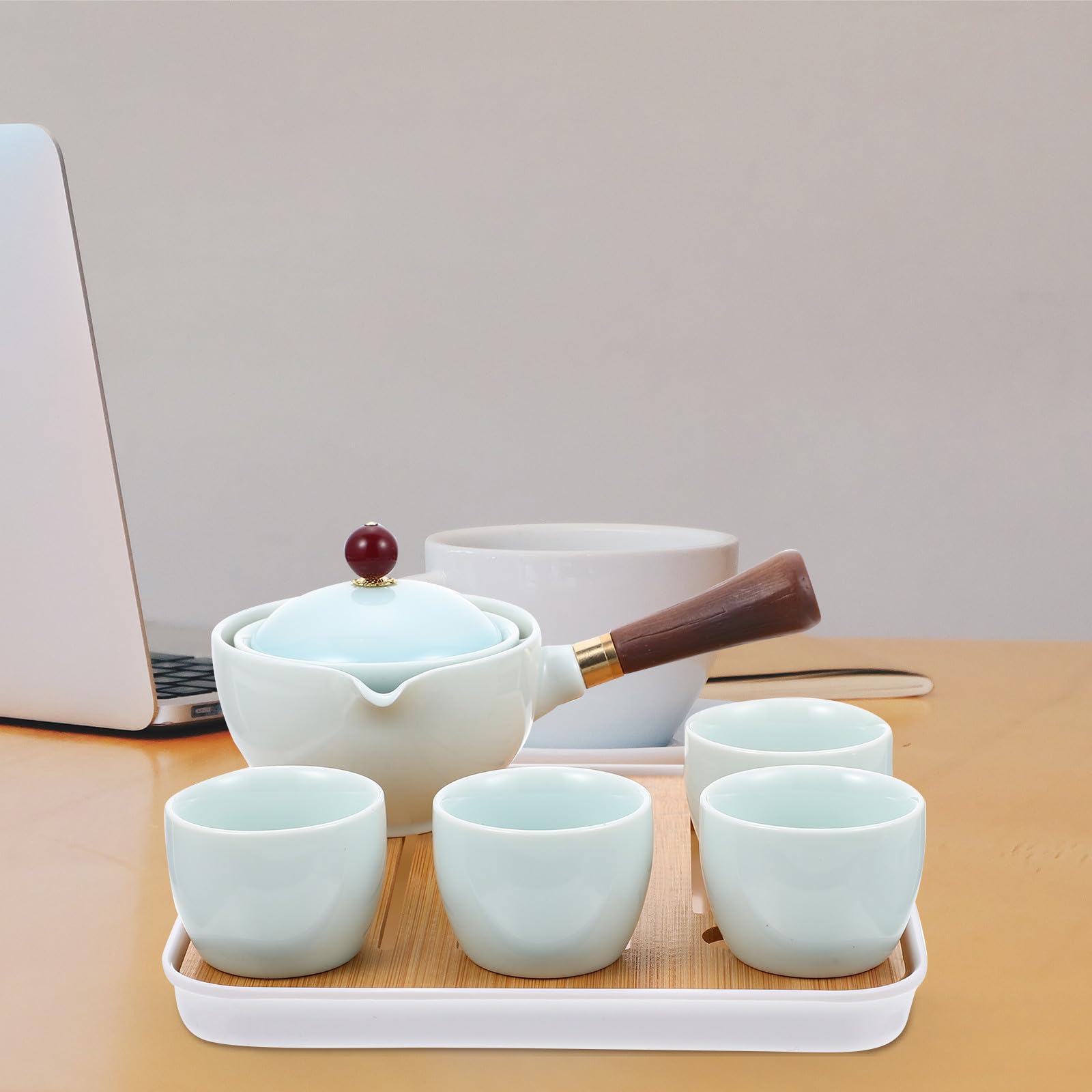 Servizio da Tè in Ceramica Elegante, Teiera Tazze