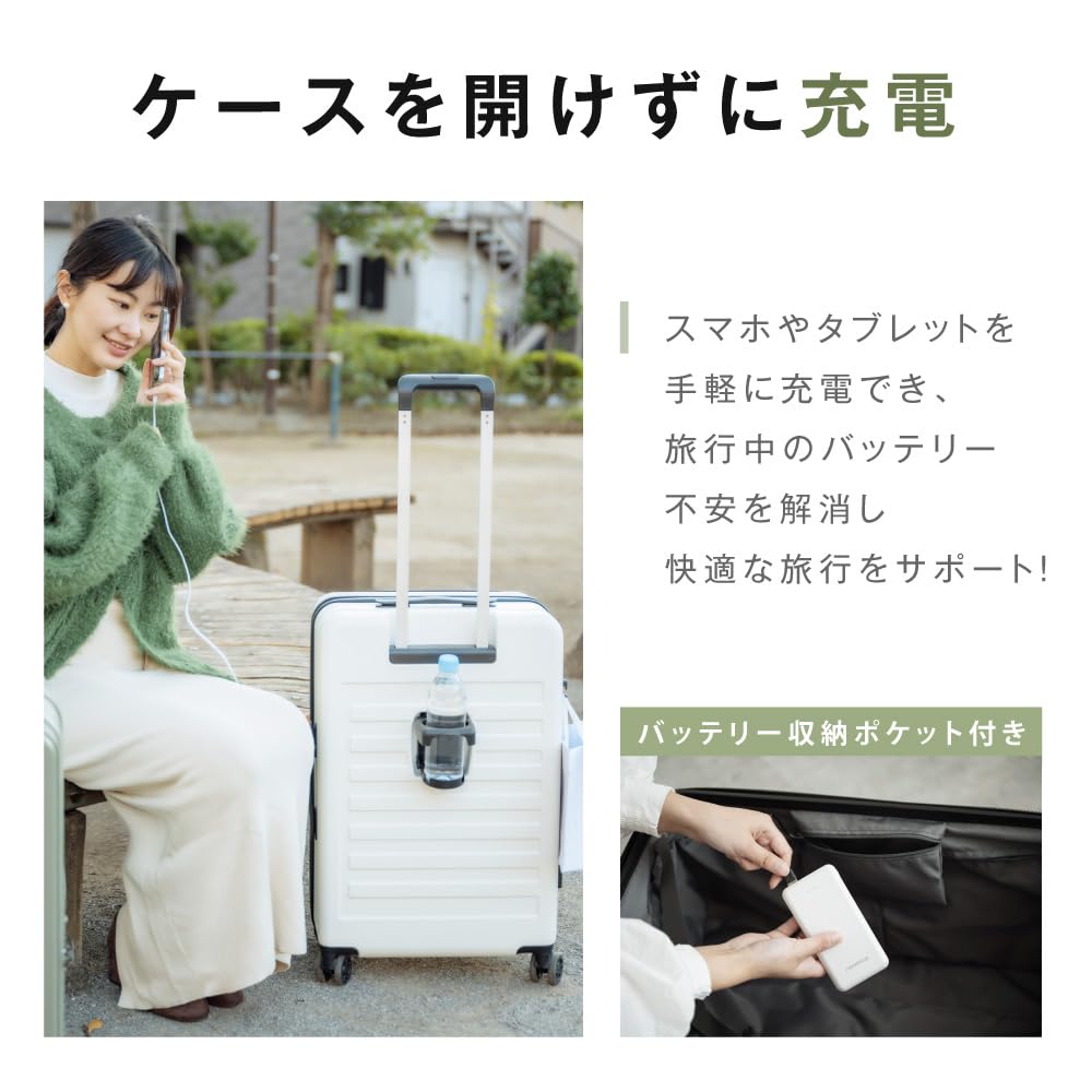 Amazon.co.jp: [hidemasa] 片開き スーツケース キャリー