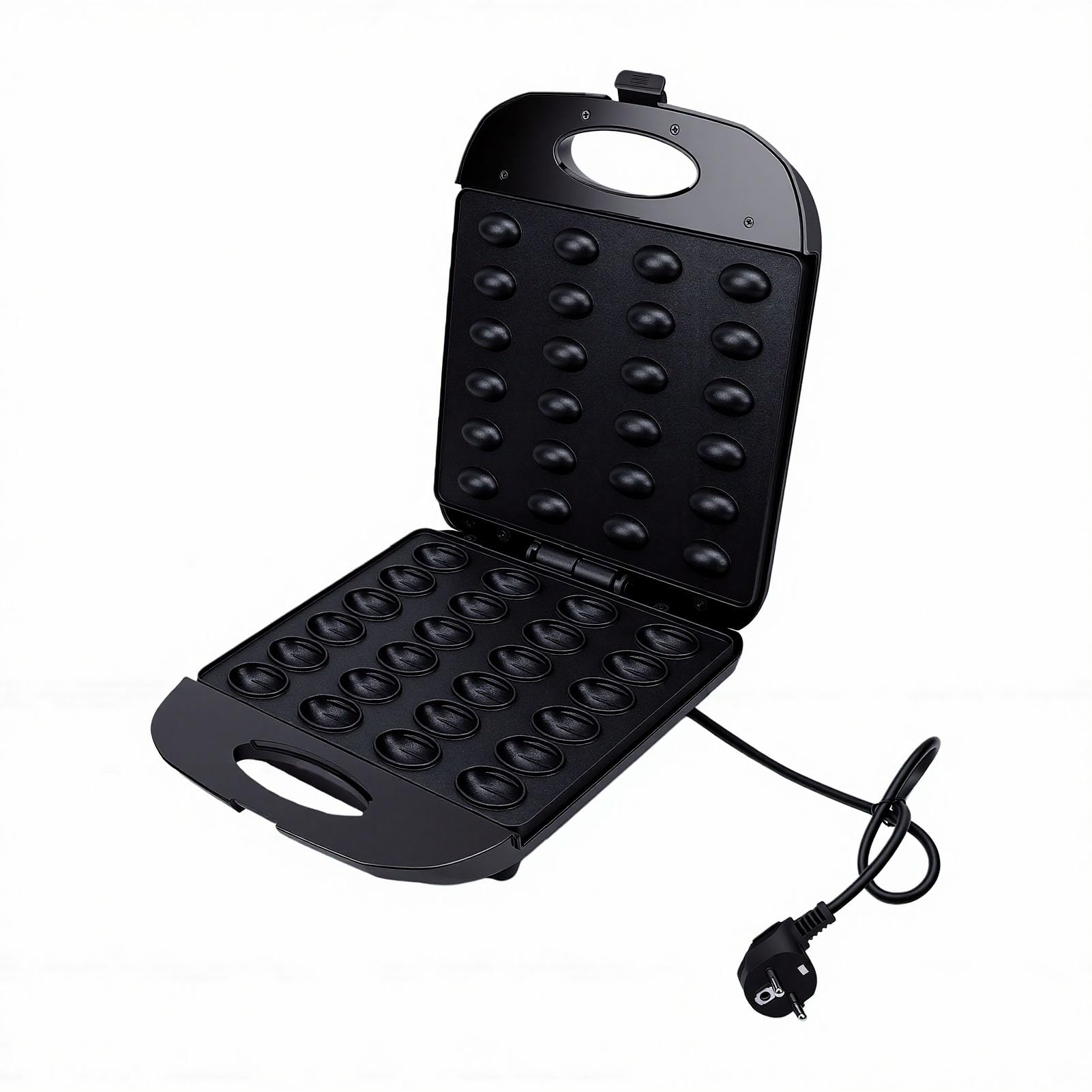 Macchina per Biscotti Alle Noci da 1400 W, Pressa per Biscotti Antiaderente a 24 Fori su Entrambi i Lati con 24 Slot per la Colazione Domestica (Spina europea 220 V)