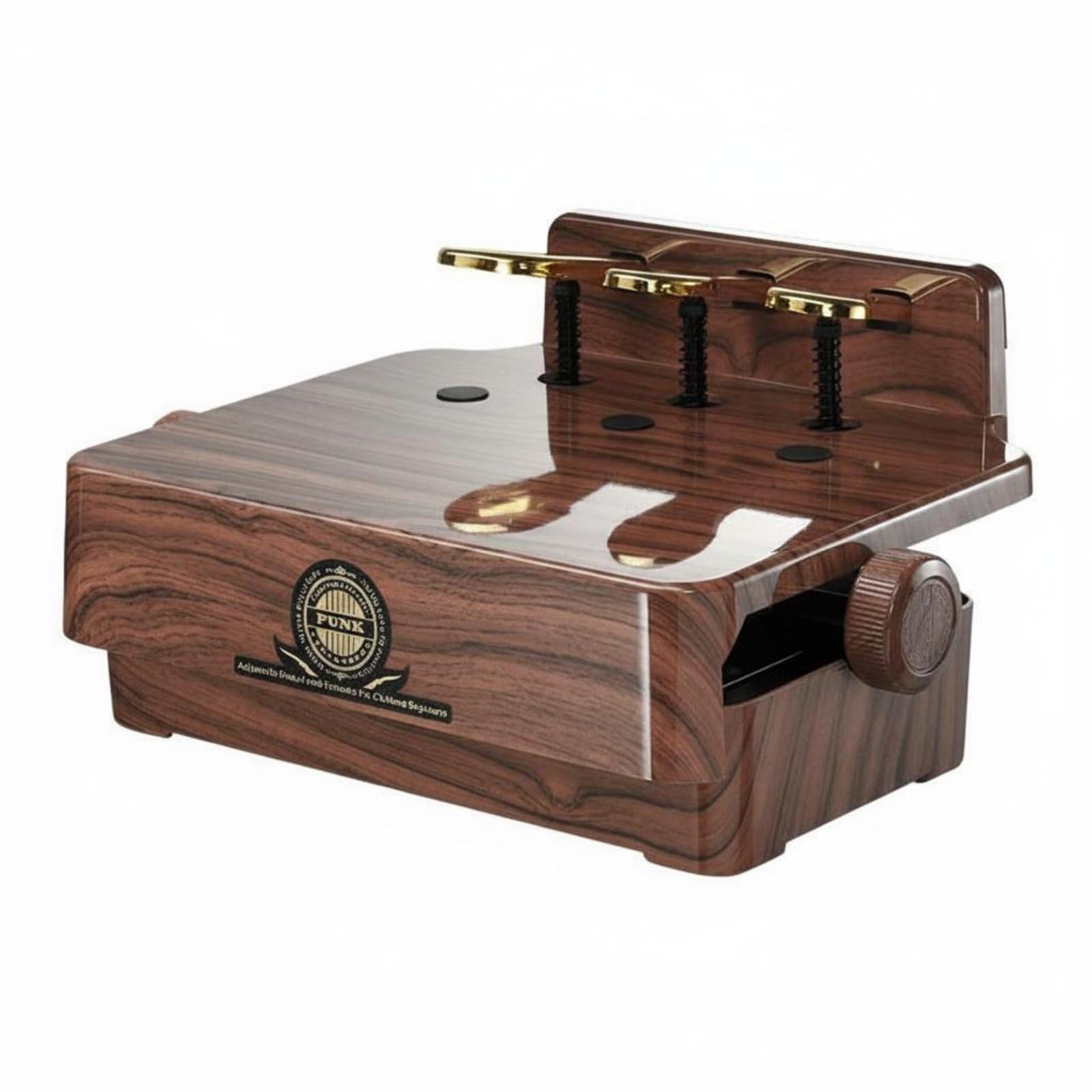 Amagogo Pedale Rialzatore Piano Pedale Accessorio Bambini Appoggio Regolabile Materiale Solido Struttura Rinforzata Adatto per Pratica Domestica Aule di Musica Apprendimento, Marrone Noce