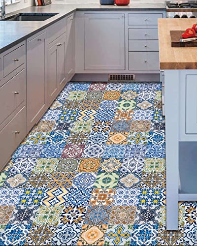 Flfk 3D Traditional Tile Sticker Peel And Stick Vinyl Waterproof Tile Decals For Kitchen Backsplash Bathroom Home Decoration 7.87"X7.87"X 30 Pcs #TOP3