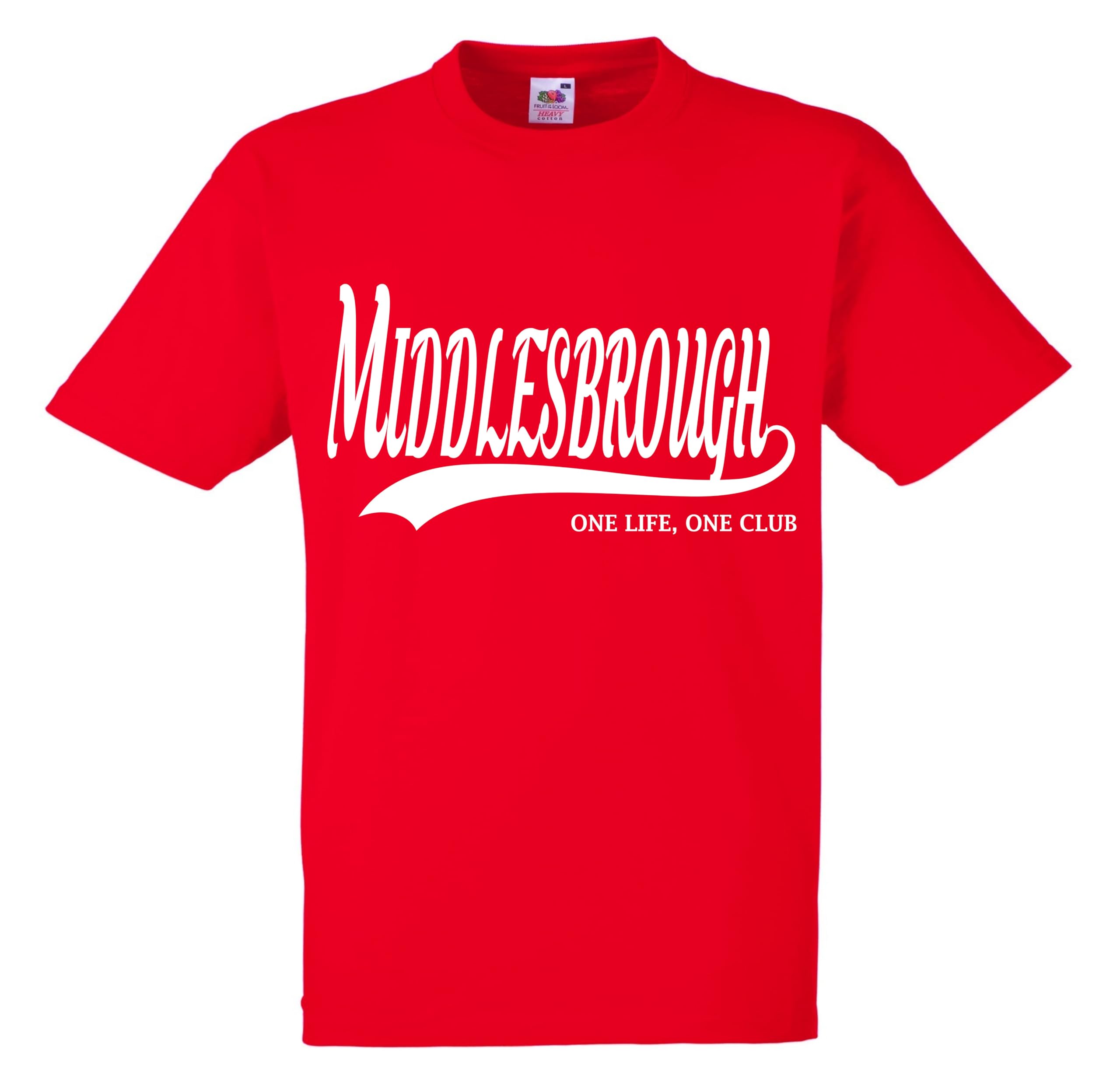 One Life one Club Middlesbrough Tshirt top Football Gift Premium Clothing Black