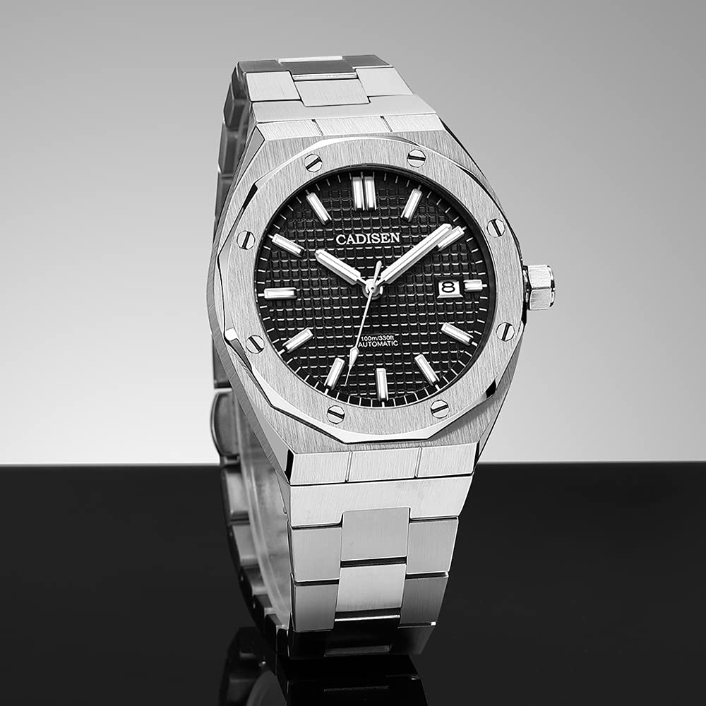 CADISEN - Reloj automático para Hombre con Cristal de Zafiro Impermeable a 100 m