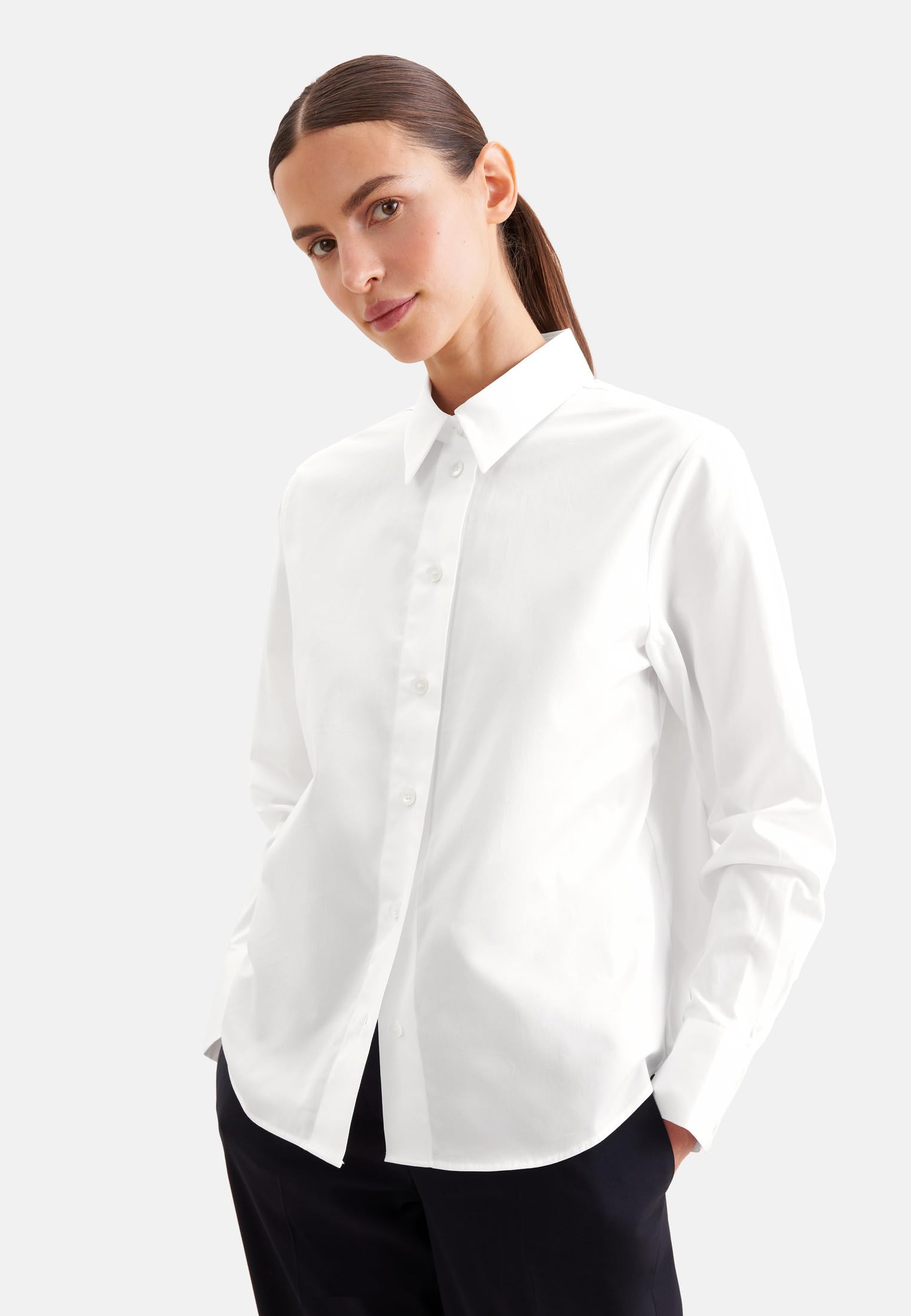 Seidensticker Damen Regular Fit Langarm Bluse Bluse