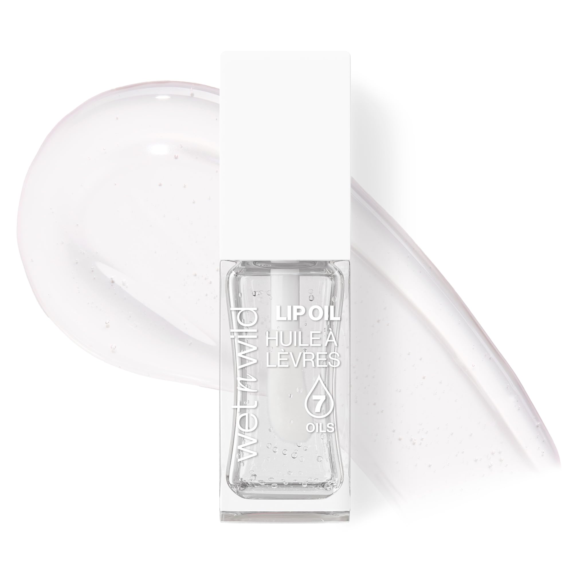 wet n wild Lip Oil - Lightweight, Non-Sticky, Hydrating & Nourishing Formula with 7 Conditioning Oils, Vegan & Cruelty-Free - Crystal Ball