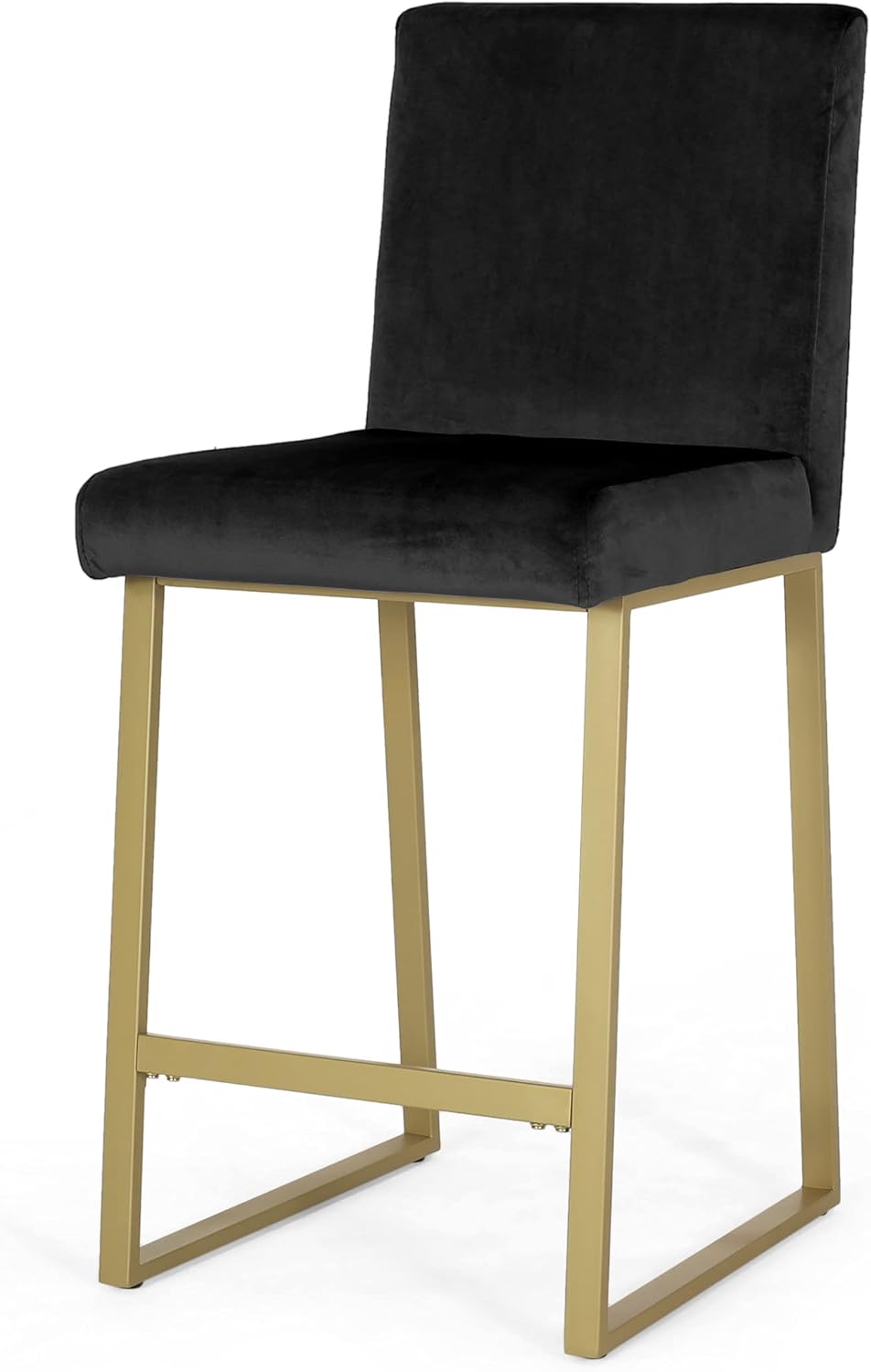 Exсluѕіvе Dіѕсоunt 60% Prісе Christopher Knight Home Lexi Modern Velvet Barstools, Black and Brass (Set of 2)