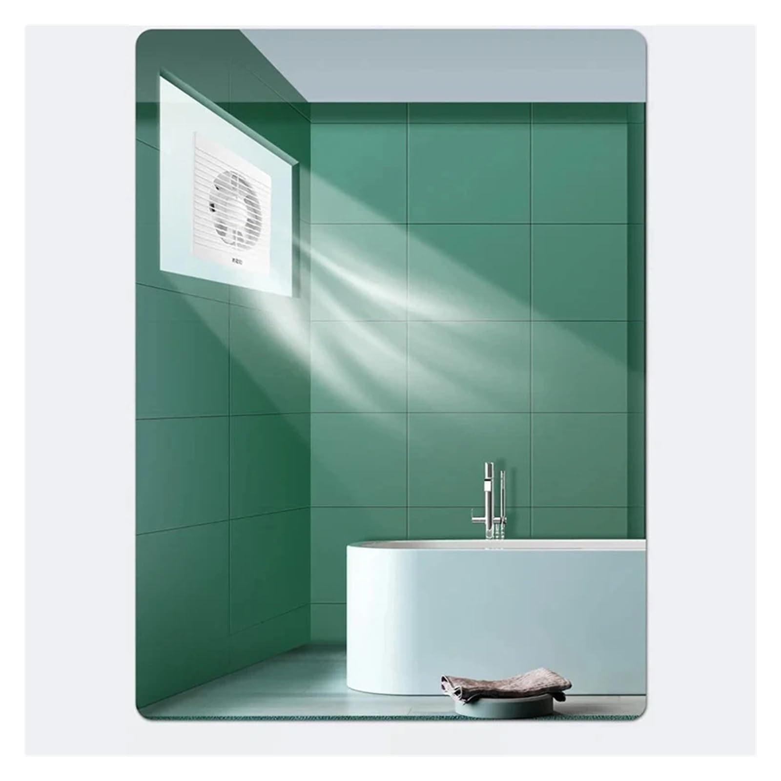 4 "6" 8 "Abluftventilator Energiesparender, An Der Wand Montierter Entlüftungsventilator, Anti-Moskito-Design, Ventilator, Abluftventilator For Badezimmer, Küche, Toilette,Belüftung(8 inch)