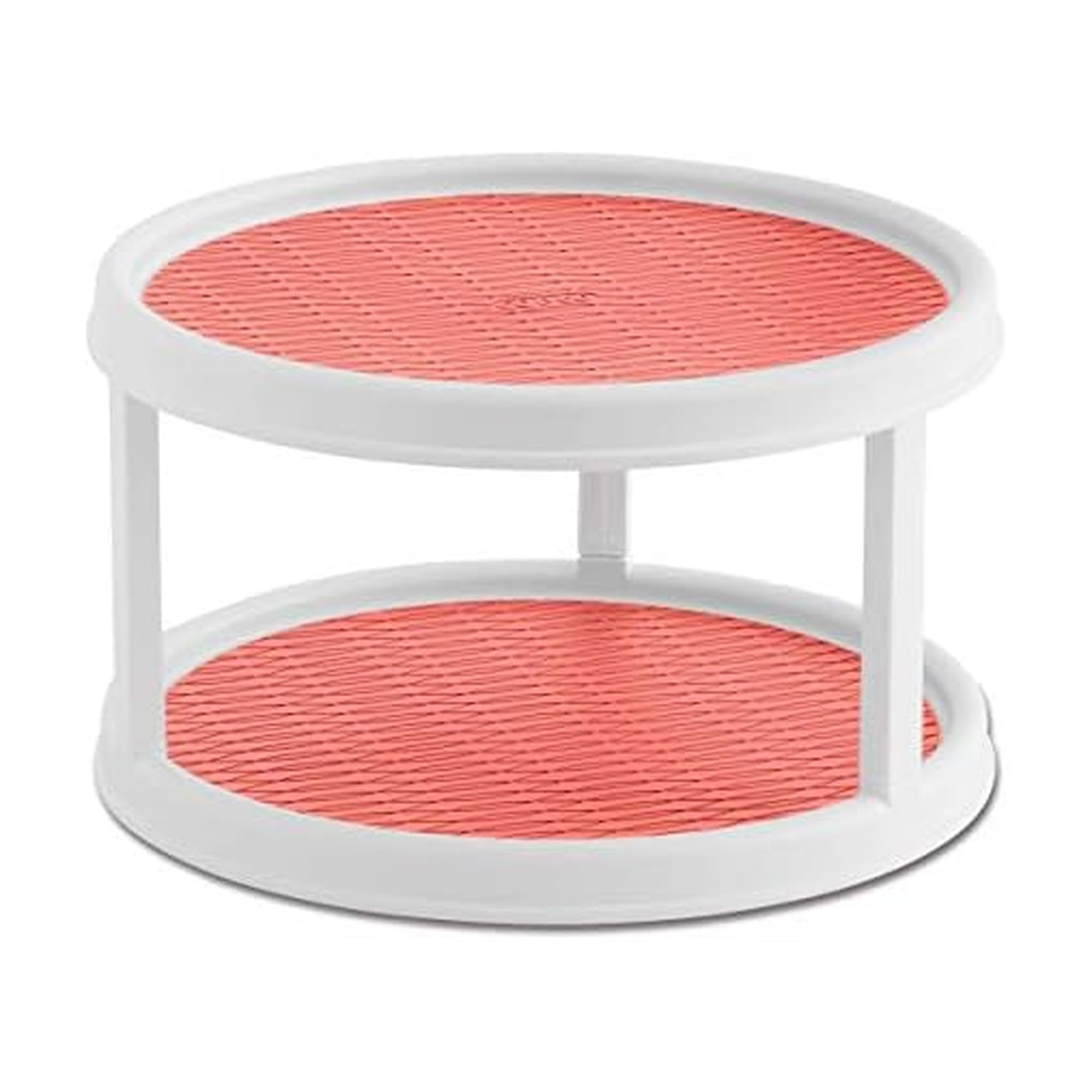 Copco Non-Skid 2 Tier Turntable, 12 inch, Coral