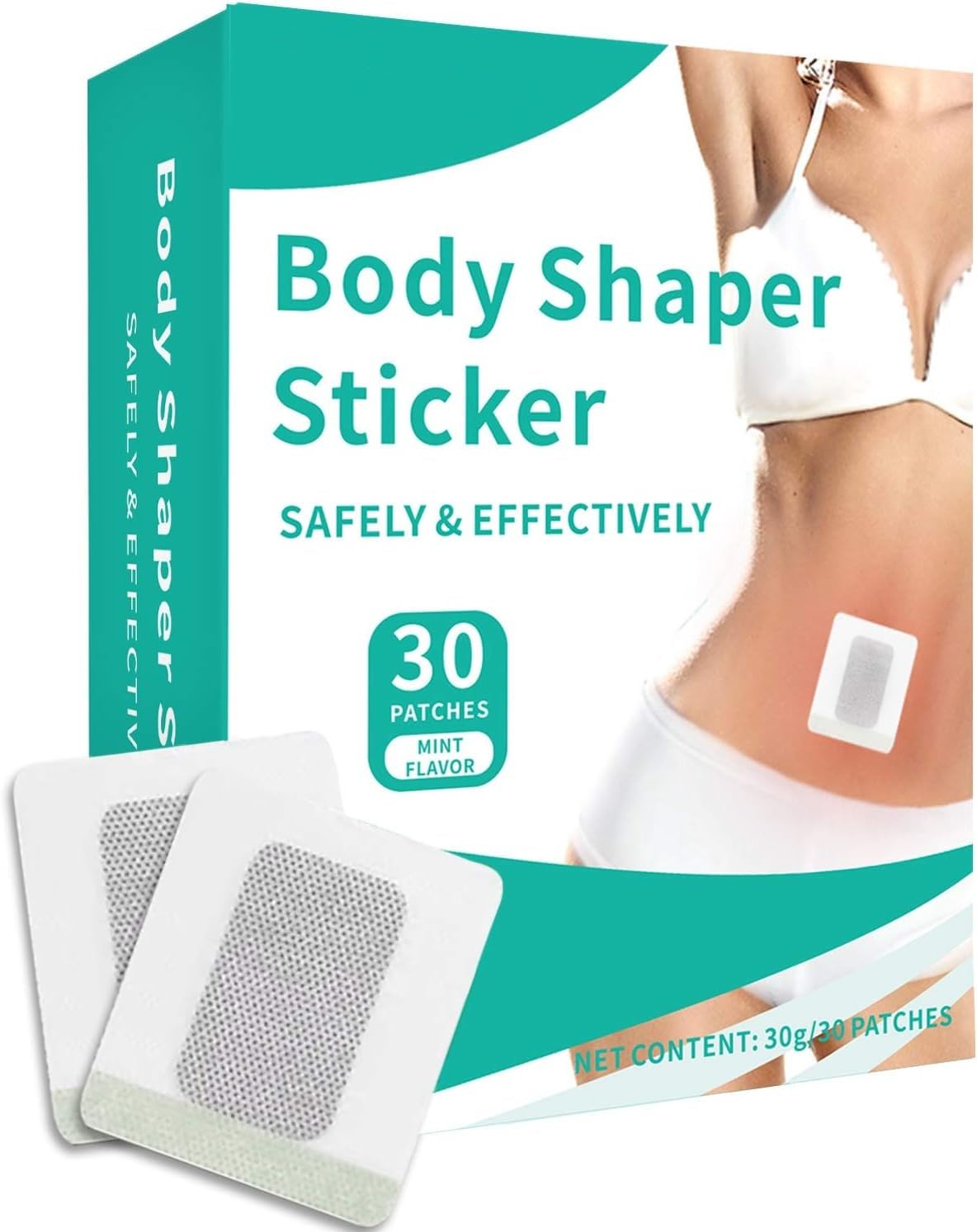 KAPIDABody Shaping Sticker, Tightening Sticker for Waist Belly, Beer Bell, Buckets Waist (30 Patches)