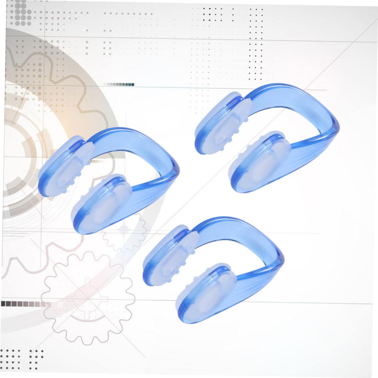 Toddmomy Swim Ear Plugs Adults 3 Pack Nose Pincher Swimming Nose Protector Sturdy Silicone Random Color