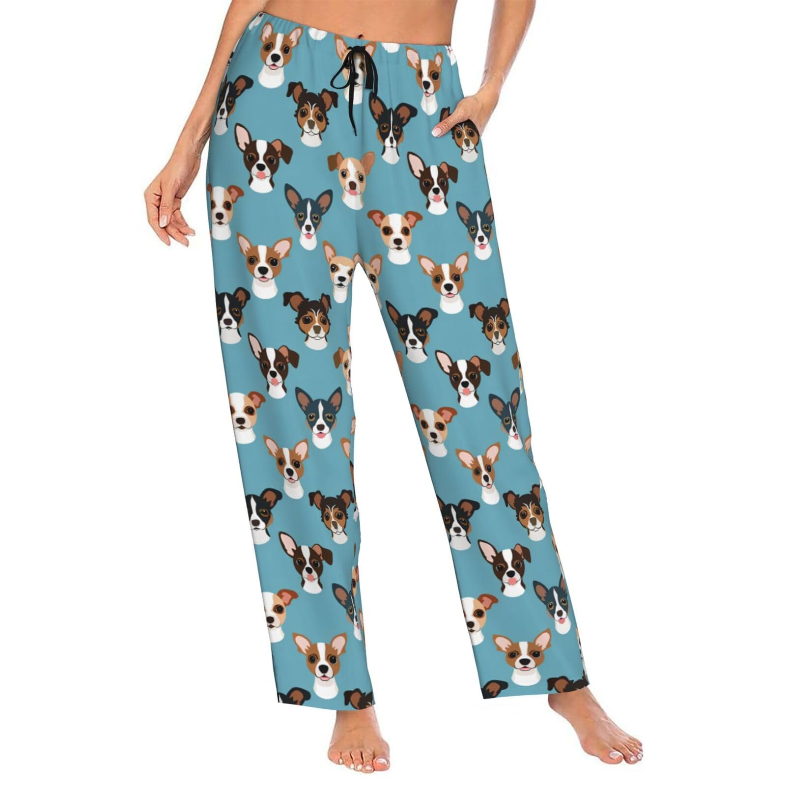 YSBKN Women Pajama Pants Pjs Bottoms With Pockets Drawstring Sleep Lounge Pants For Women