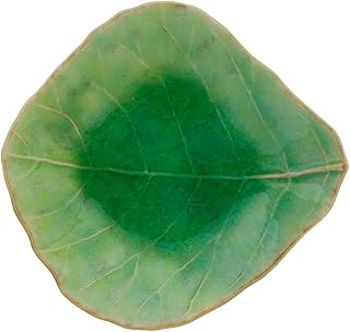 Costa Nova, Riviera colección, Vajilla elegante, gres, Hoja aperitivos, tomate (verde), 11 cm, 6 piezas