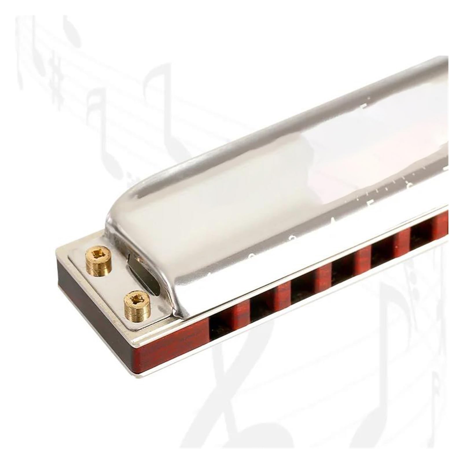 Zestaw Harmonijkowy 10 Hole Blues Standard Metarial Wood Comb Harmonica Profesjonalne Instrumenty Muzyczne(G)