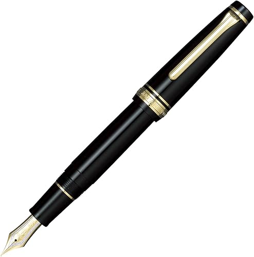 Sailor Pluma Estilográfica Profesional Gear Oro Negra Negra 11-2036-620 (importación de Japón)