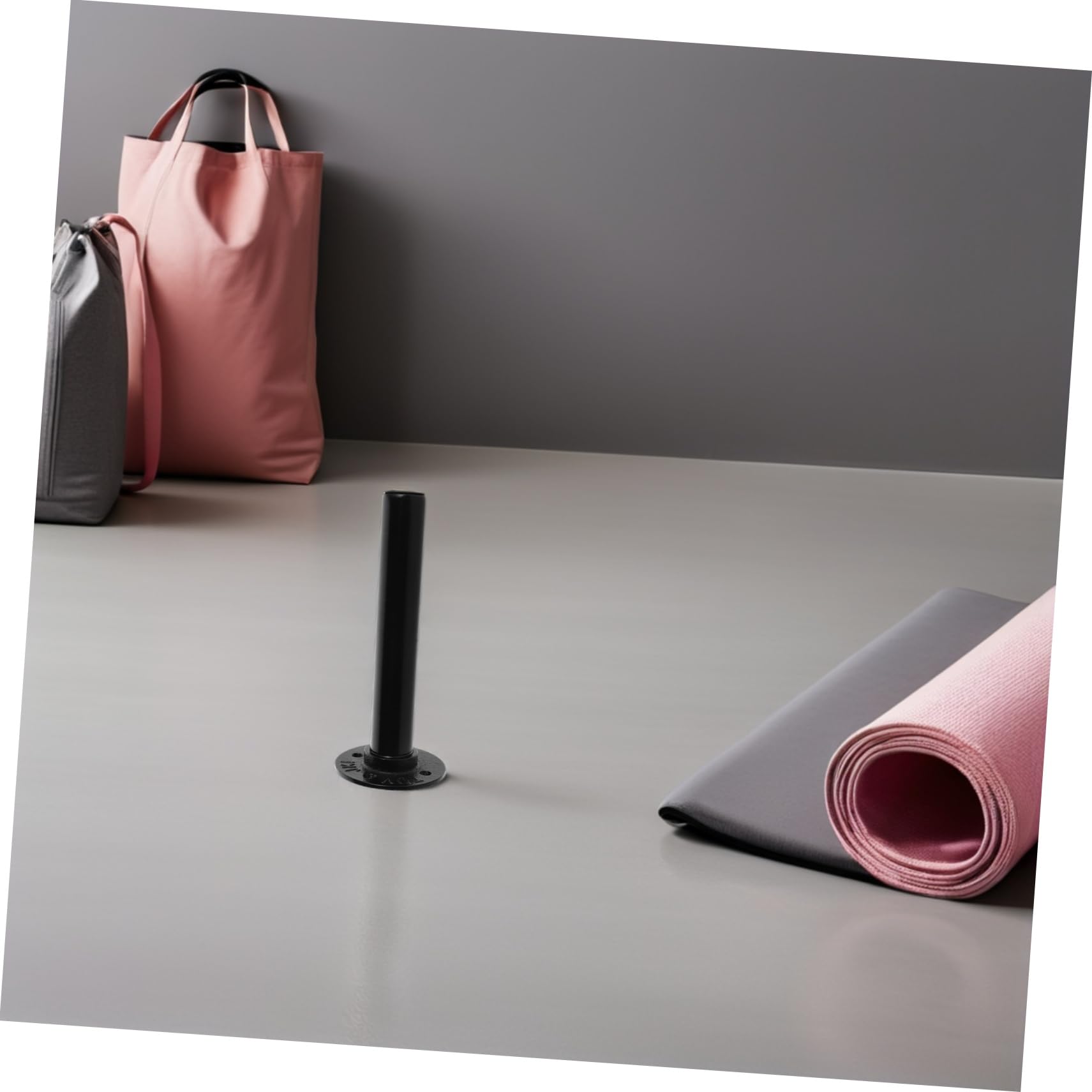 SUPVOX 2 Piezas Rack para Almacenamiento de Discos de Pesas Pared Soporte Resistente para Barra Estante de Hierro para Gimnasio Casa Organizador de Equipo Fitness