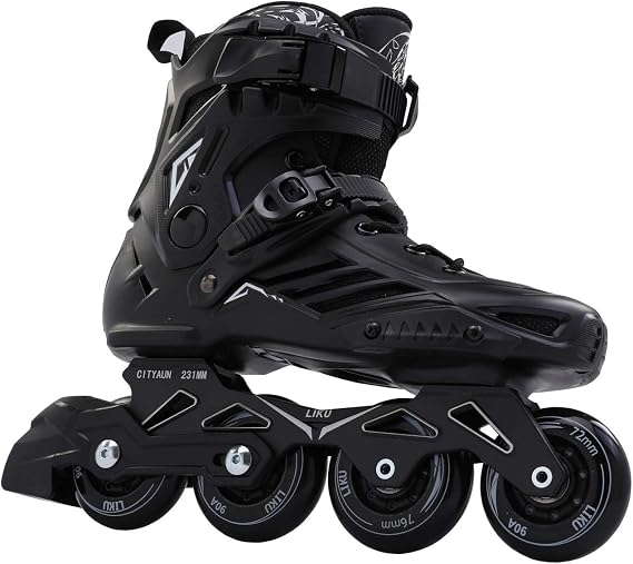 LIKU Black Professional Inline Skates Uni