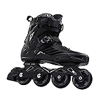 LIKU Fitness Professional Inline Skates Women Men Adult Youth Black (Men 6,Women 7)