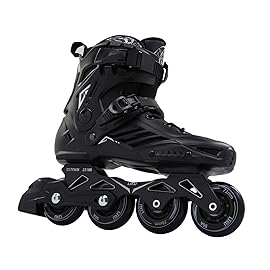 LIKU Black Professional Inline Skates Unisex Men 10,Women 11