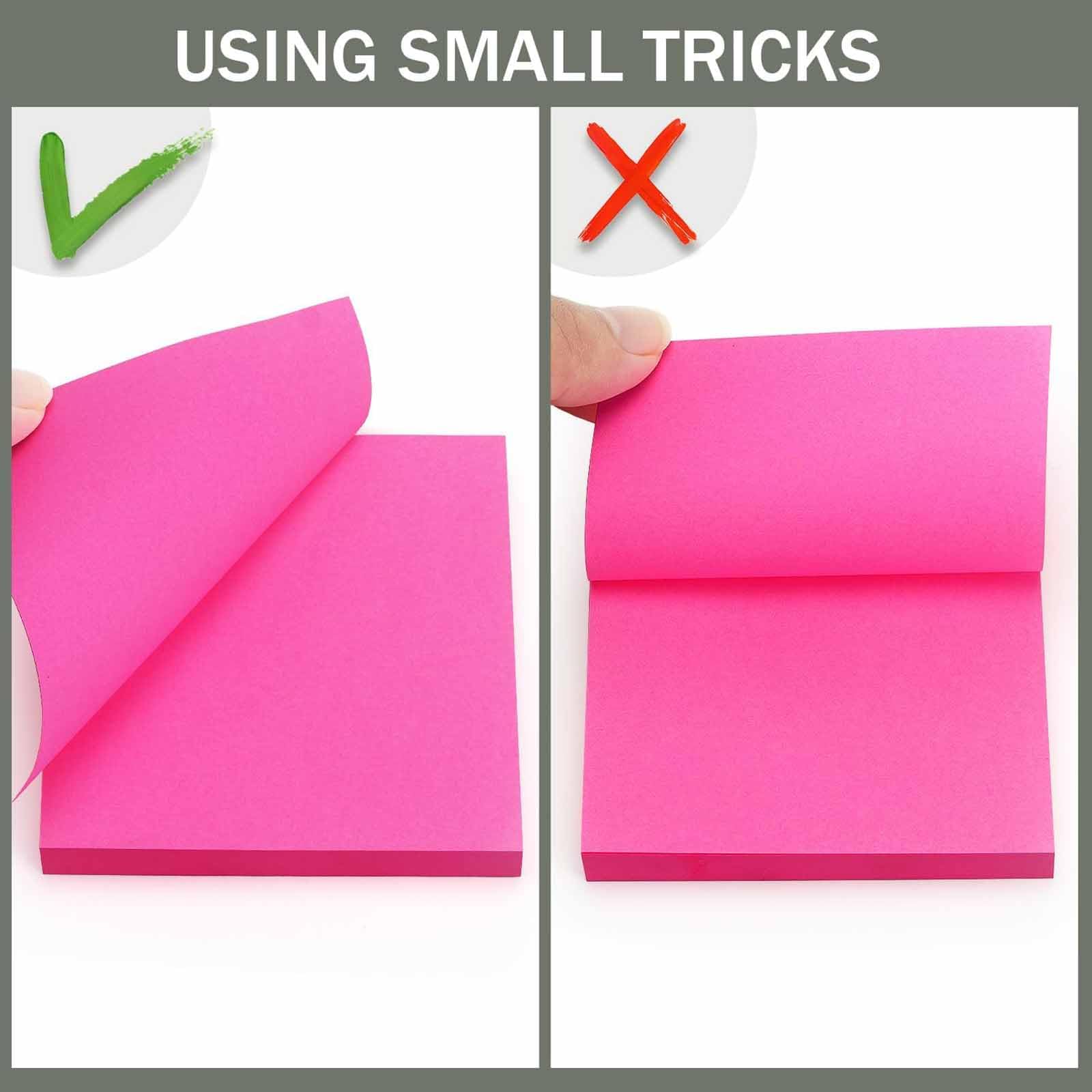 16-Pack Sticky Notes 3x3 Inches Bright Colors(Green Yellow Pink Blue) Self-Stick Pads Easy to Post for Home Office Notebook 100 Sheets/pad 76mm x 76mm Self-Stick Removable Notes - Image 4