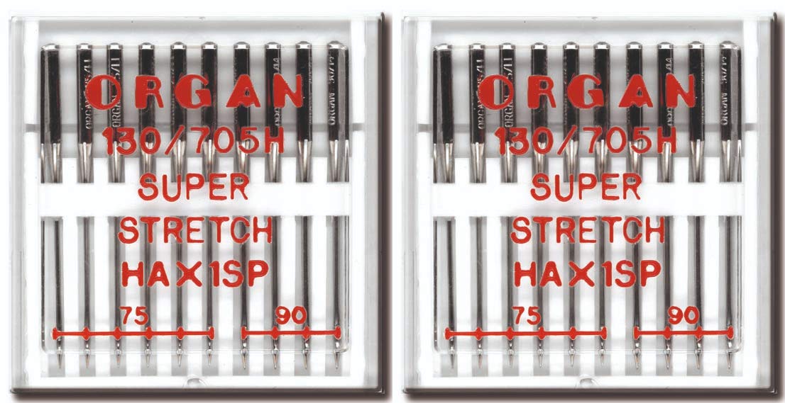 MACHINE A COUDRE Organ Lot De 2 Paquets De 10 Aiguilles De Machine