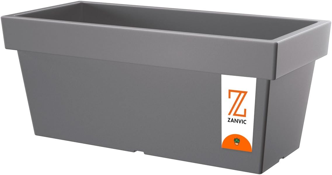 Zanvic Jardinera LoFly Jardinera 400, 38 x 17,7 x 16,4 cm, Gris, 38x17.7x16.399999999999999 cm, ZA139