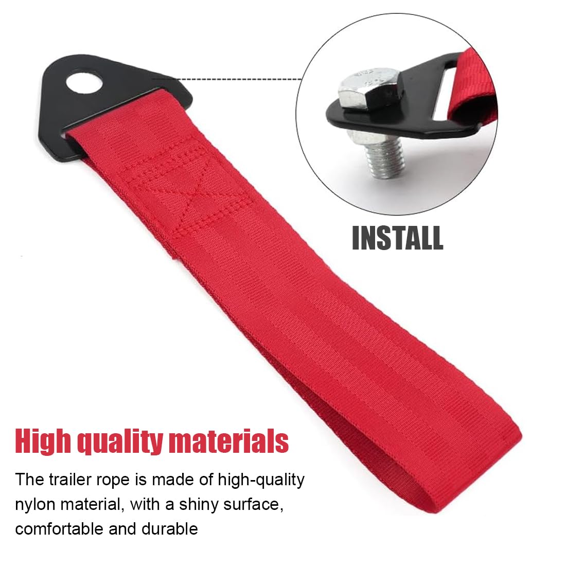 2 Cinghie Di Traino In Nylon - Portata 2 Tonnellate, Verde, Per Auto E Racing - Foto 5