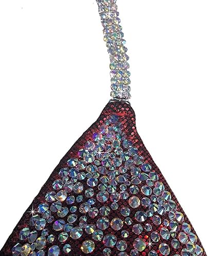 Miniatura 6 de Figura Physique traje de competición brillante rojo figura Bikini Posing traje NPC Physique Competition Bikini Proven Winner Figura traje